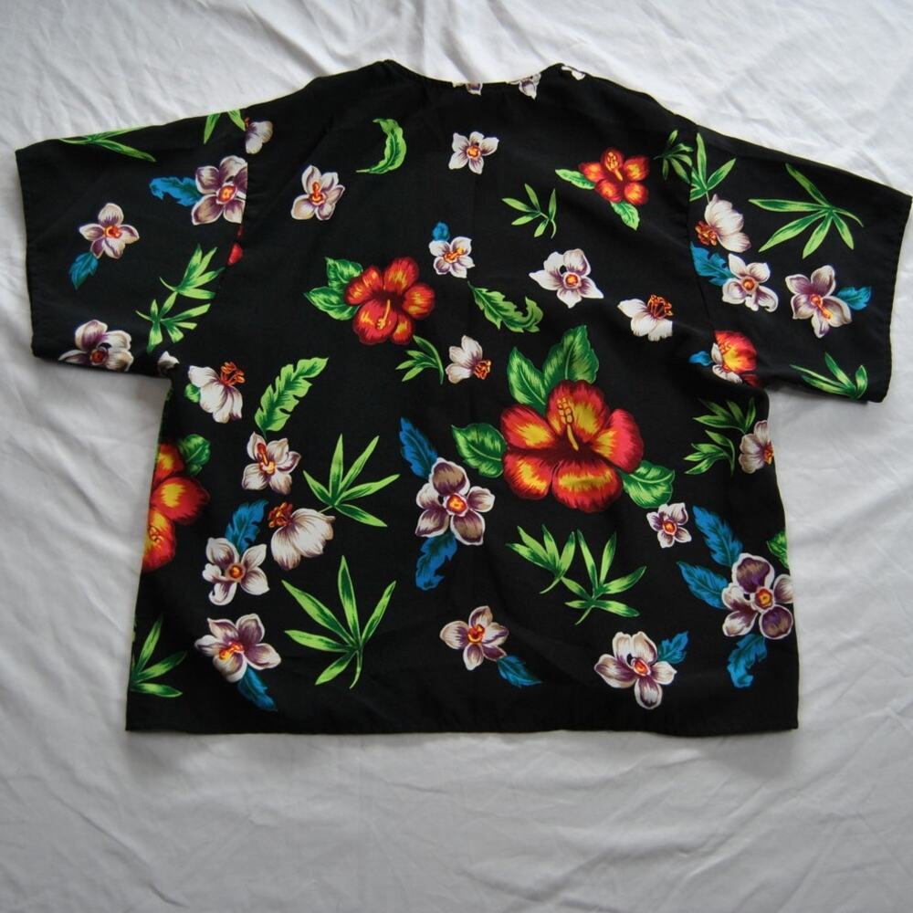 Promises Promises Hawaiian Button Down Shirt Size 12 - Picture 5 of 8